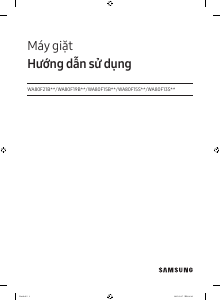 Hướng dẫn sử dụng Samsung WA80F13S5BSV Máy giặt