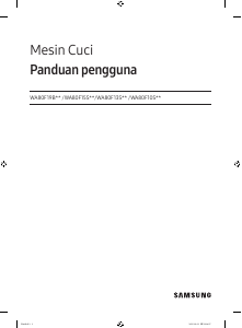 Panduan Samsung WA80F13S5CSE Mesin Cuci