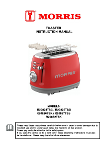 Handleiding Morris R20827TSB Broodrooster