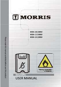 Manual Morris MDB-16120INV Dehumidifier