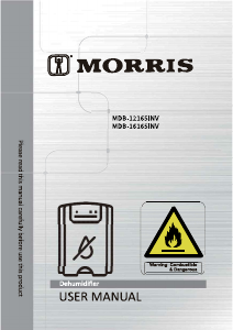 Manual Morris MDB-16165INV Dehumidifier
