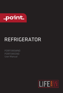 Brugsanvisning Point PORF5185WND Køleskab