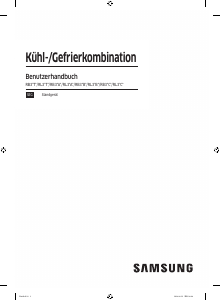 Bedienungsanleitung Samsung RB38T607BS9 Kühl-gefrierkombination
