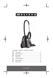 Handleiding Melissa 16420228 Stofzuiger