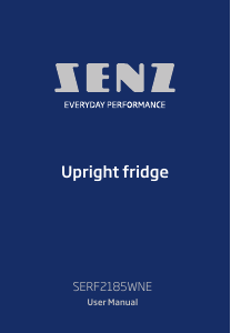 Brugsanvisning Senz SERF2185WNE Køleskab