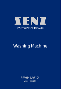 Handleiding Senz SEWM1A612 Wasmachine
