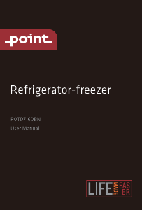 Manual Point POTD716DBN Fridge-Freezer