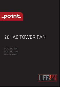 Brugsanvisning Point POACTF28WH Ventilator