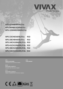 Bruksanvisning Vivax HPS-34CH100AERI/O1s R32 Luftkonditionering