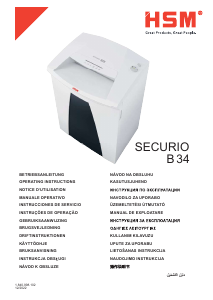 Manual HSM Securio B34 Distrugator documente
