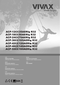 Bruksanvisning Vivax ACP-24CC70AERI+ R32 Luftkonditionering