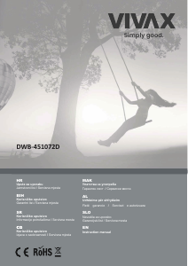 Bruksanvisning Vivax DWB-451072D Diskmaskin