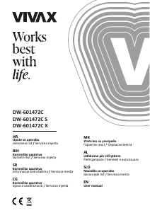 Bruksanvisning Vivax DW-601472C X Diskmaskin