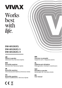 Bruksanvisning Vivax DW-601262CL X Diskmaskin