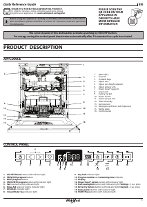 Manual de uso Whirlpool W8F HP51X Lavavajillas