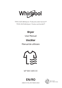Bruksanvisning Whirlpool WP B8X WBS EE Torktumlare