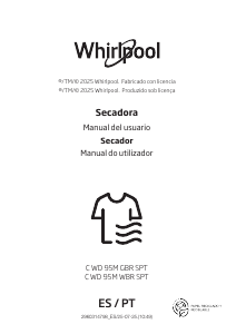 Manual Whirlpool C WD 95M WBR SPT Máquina de secar roupa