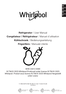 Bruksanvisning Whirlpool WHK 22412 X5EE Kyl-frys