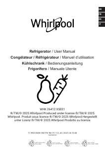 Manual Whirlpool WHK 26412 X5EE1 Fridge-Freezer
