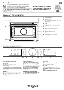 Bruksanvisning Whirlpool WCW56HMB Mikrovågsugn