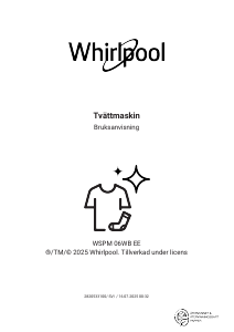 Bruksanvisning Whirlpool WSPM 06WB EE Tvättmaskin