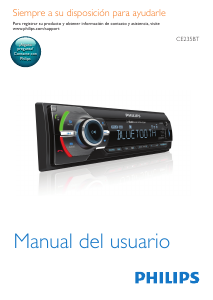 Manual de uso Philips CE235BT Radio para coche