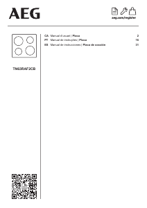 Manual de uso AEG TN63RAF2CB Placa