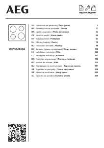 Manual AEG ORN64A02XB Plită