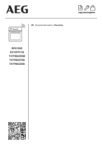 Bedienungsanleitung AEG TX7PB63ZSB Backofen