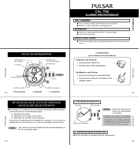 Handleiding Pulsar 7T62 Uurwerk