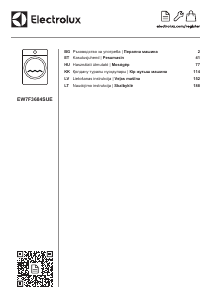 Kasutusjuhend Electrolux EW7F3684SUE Pesumasin
