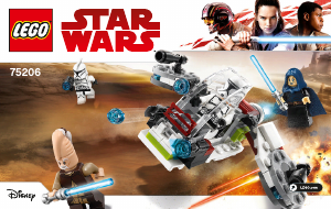Instrukcja Lego set 75206 Star Wars Jedi i żołnierze armii klonów