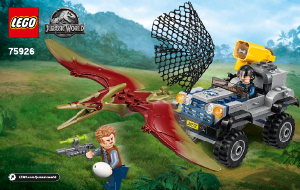 Handleiding Lego set 75926 Jurassic World Achtervolging van Pteranodon