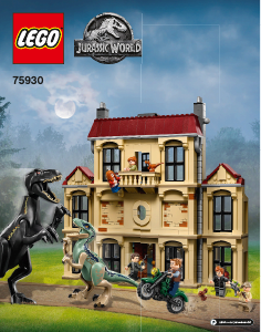 Manual Lego set 75930 Jurassic World Furia indoraptorului la conacul Lockwood