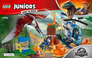 Handleiding Lego set 10756 Juniors Ontsnappen aan de pteranodon