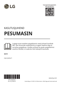 Kasutusjuhend LG F2X10S7NWK Pesumasin