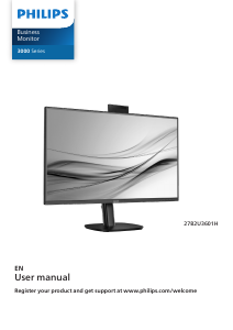 Handleiding Philips 27B2U3601H LED monitor