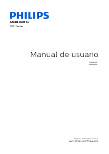 Manual de uso Philips 40PQS6901 Televisor de LED