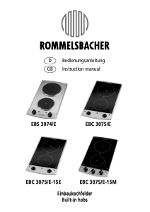 Bedienungsanleitung Rommelsbacher EBC 3075/E-15E Kochfeld
