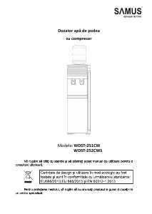 Manual Samus WDST-252CWS Dozator apă