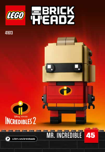Manual Lego set 41613 Brickheadz Mr. Incredible & Frozone