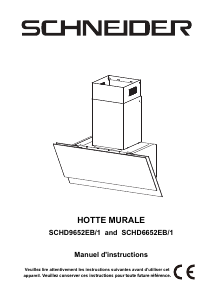 Mode d’emploi Schneider SCHD6652EB/1 Hotte aspirante