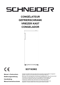 Mode d’emploi Schneider SCF163W2 Congélateur