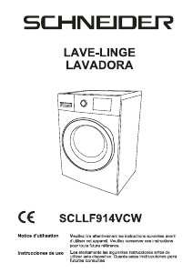 Mode d’emploi Schneider SCLLF914VCW Lave-linge