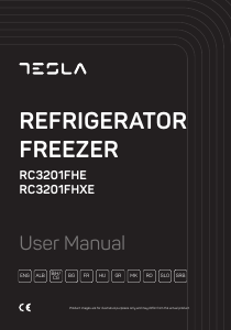 Priručnik Tesla RC3201FHXE Frižider – zamrzivač