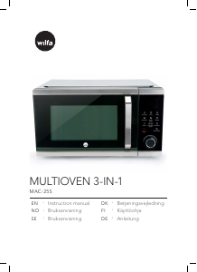 Brugsanvisning Wilfa MAC-25S Mikroovn