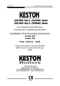 Manual Keston K340 Gas Boiler