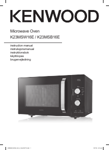 Brugsanvisning Kenwood K23MSW16E Mikroovn