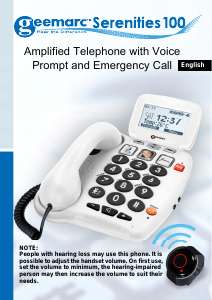 Handleiding Geemarc Serenities 100 Telefoon