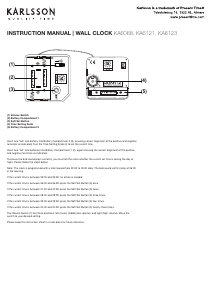 Manual Karlsson KA6123WH Relógio